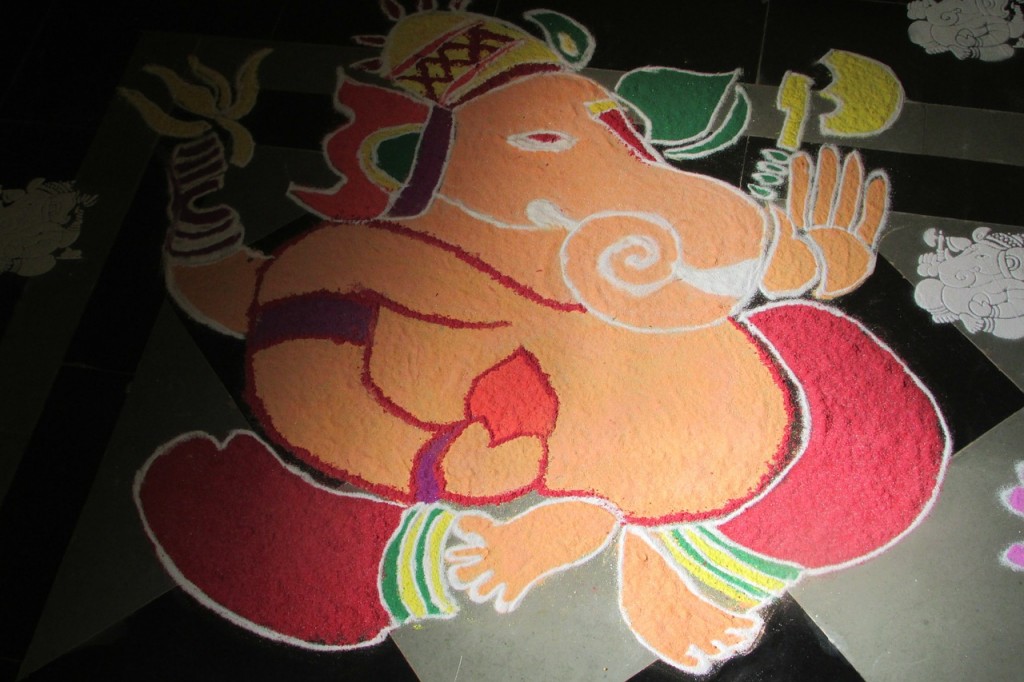 Ganesha, bunter Elefantengott